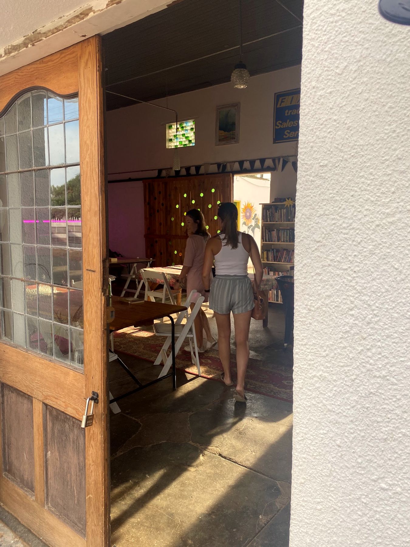 Through the door