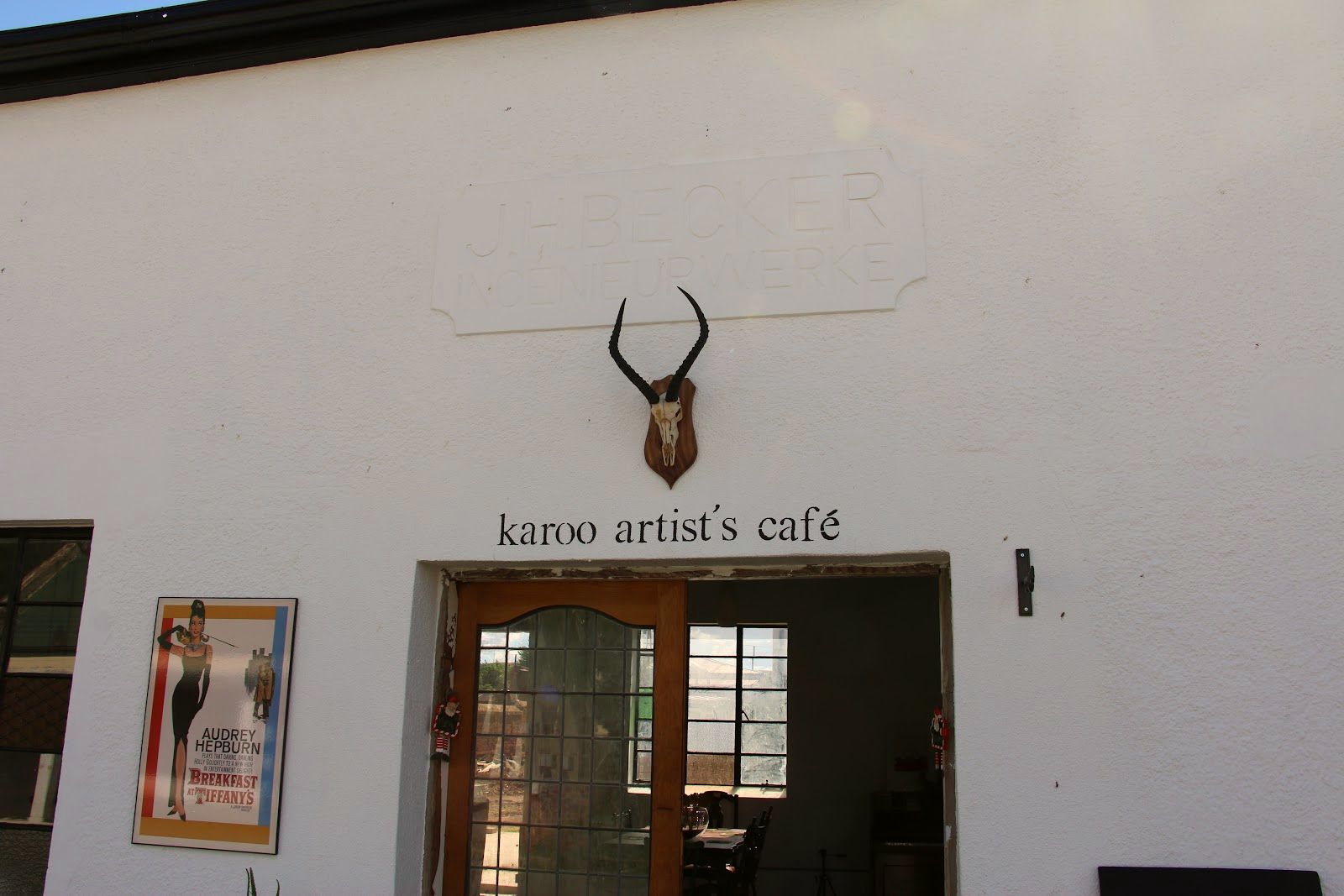 The cafe entrance